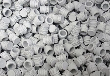 Pièces injectées issues d'un lot avec matière recyclée